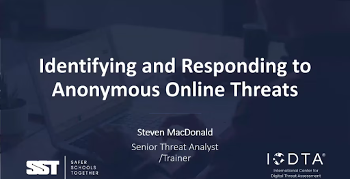 Identifying and responding to anonymous online threats